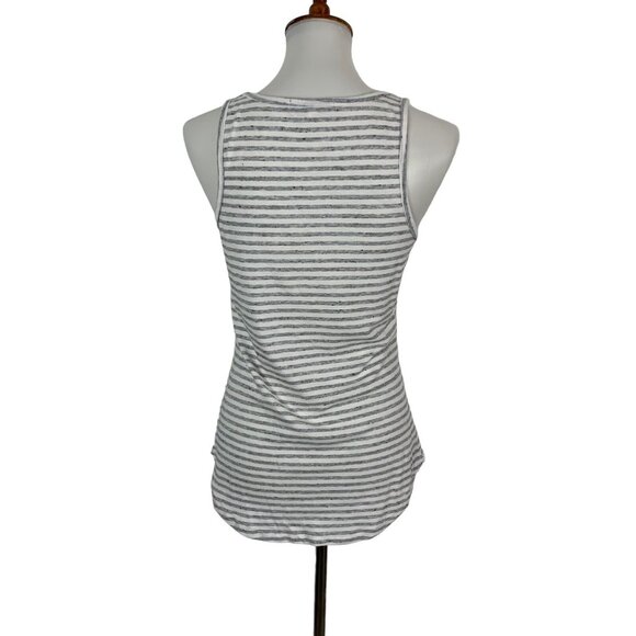 Junk Food Gray Striped Tank Top Small Graphic Retro Y2K Vintage Style - Picture 3 of 5